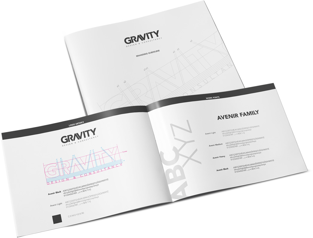 gravity architecture corporate identity design