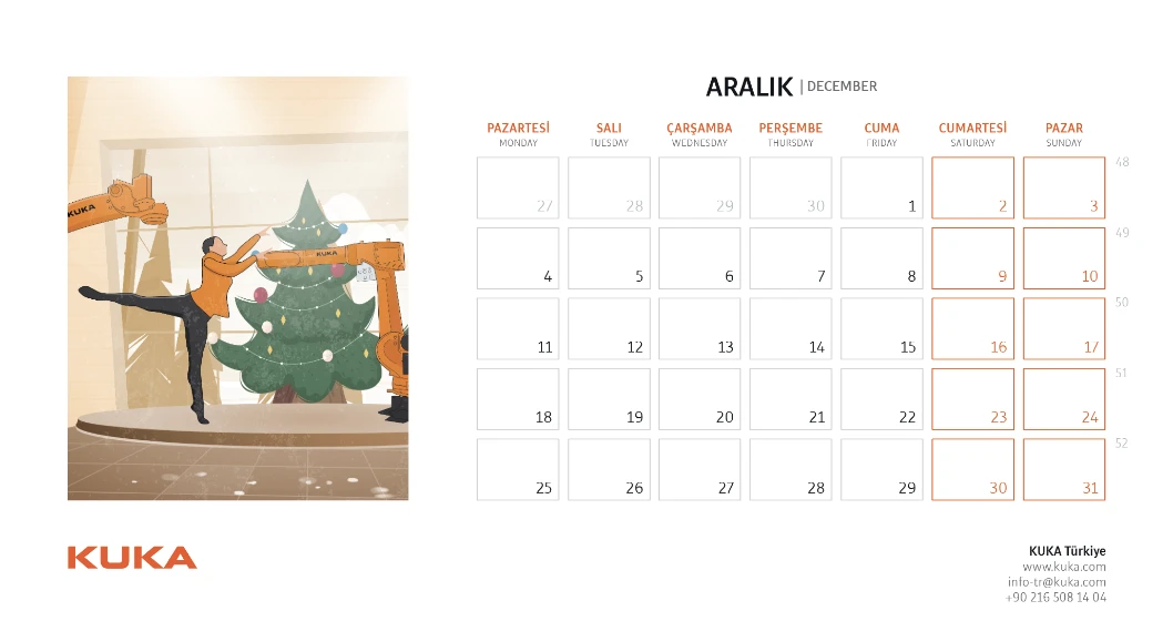 Kuka Calendar Design