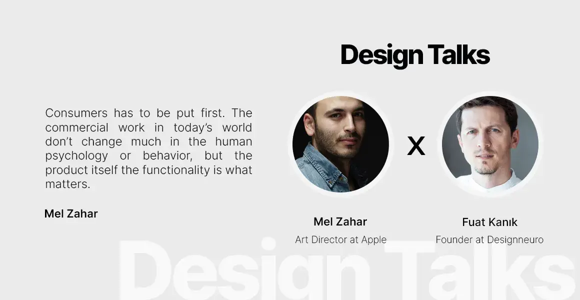 Apple Art Direktörü Mel Zahar İle Bir Tasarım Sohbeti